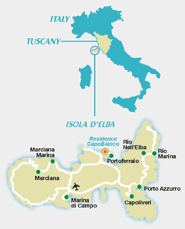 Mappa Italia Elba